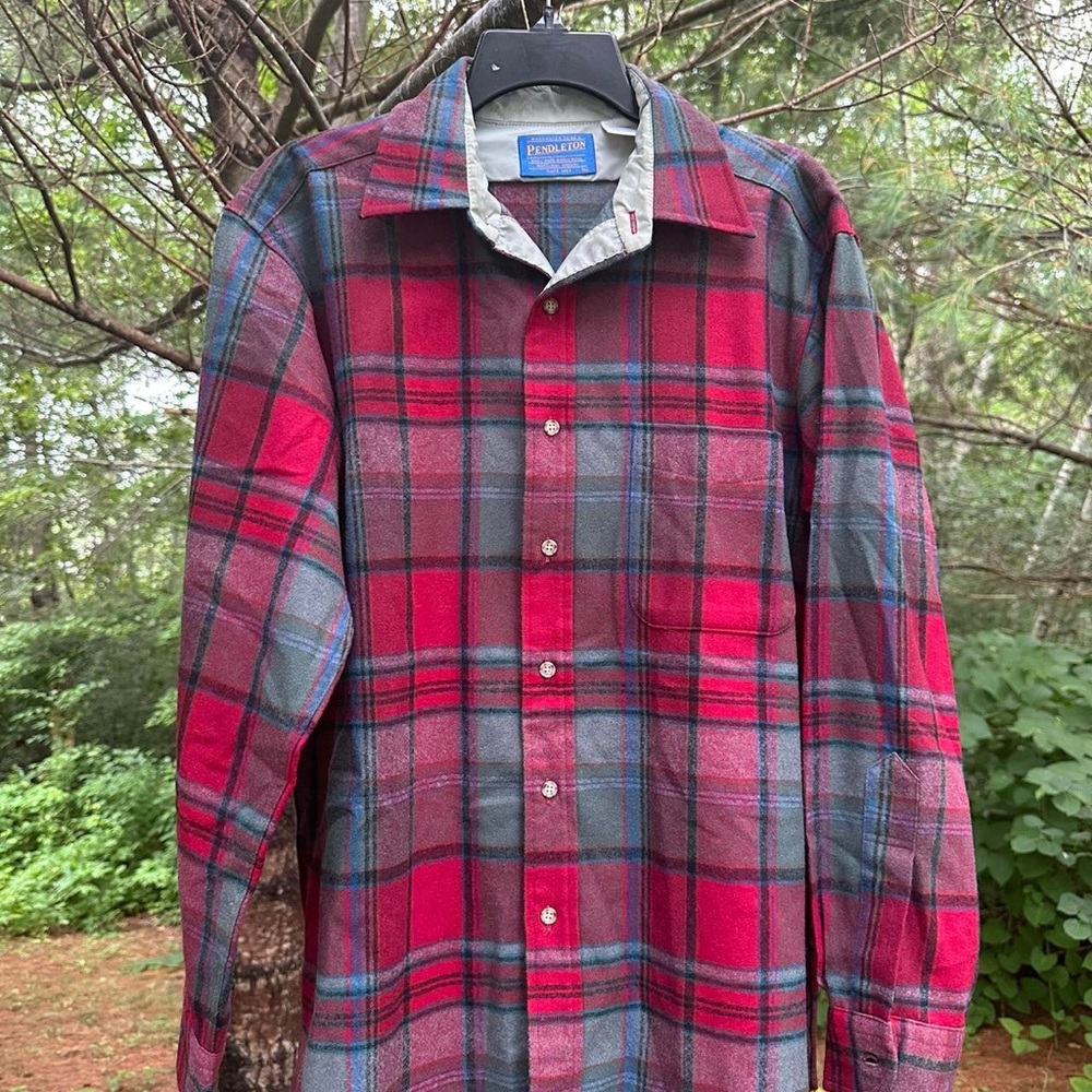Vintage Pendleton Wool Button Down, Medium - image 1